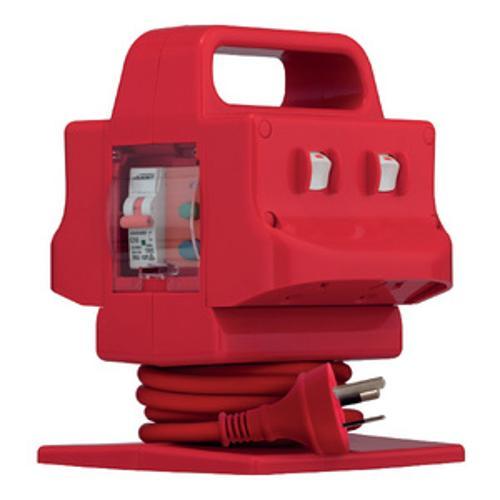 Power Block 4 Outlet 10A Heavy Duty FS RCD IP44