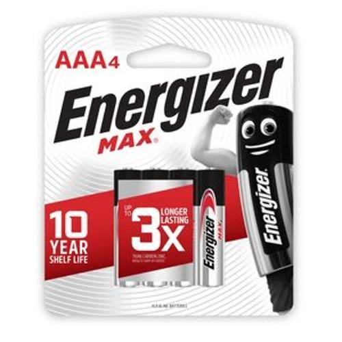 Max Alkaline Battery AAA 1.5V 4 Pack