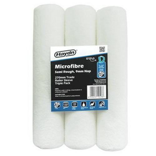 270mm Micro Fibre Semi Rough Roller Sleeve 3 Pack 9mm 270MFSE3P