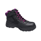 Womens 877 Zip Side Safety Boot Black Size 8