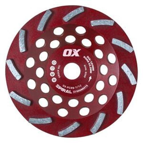 Pro 7 Inch Spiral Segment Cup Wheel 12 Segments 22.2mm Bore