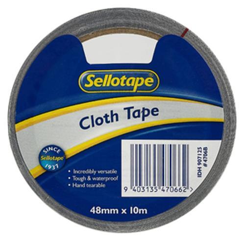 Multi Purpose Cloth Tape Black 48mm x 10m