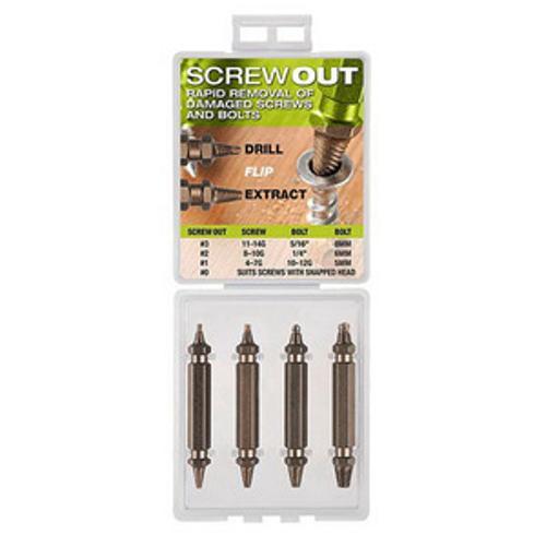 Screw Extractor Set With Drill Bits 4-Piece 9901-S1