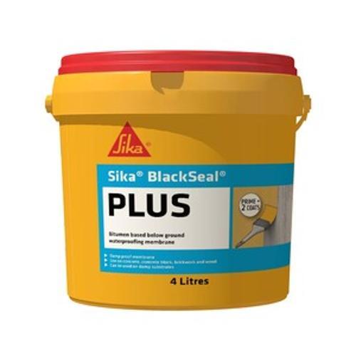 Blackseal Plus Liquid Bitumen Waterproofing Membrane 4L Black