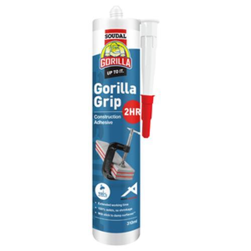 Grip 2 Hour Construction Adhesive Cartridge Translucent 310ml