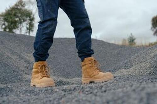 RotoFlex Unisex Zip Side Safety Boot 8560 Wheat Size 9