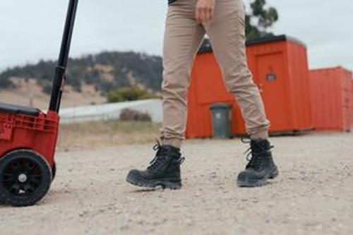 RotoFlex Unisex Zip Side Safety Boot 8561 Black Size 10