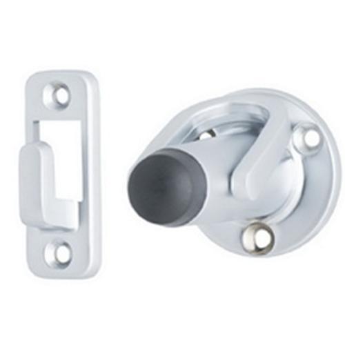 600 Latching Door Stop Wall Mount Satin Chrome 600SC