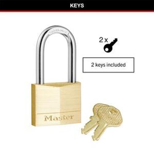 Padlock Brass Diamond Keyed 40mm Long