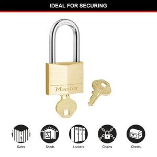 Padlock Brass Diamond Keyed 40mm Long