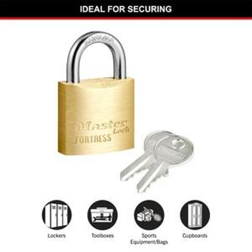 Fortress Keyed Padlock Solid Brass 30mm