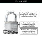 Magnum Keyed Padlock Shackle Laminated Steel/Titanium 51mm 25mm
