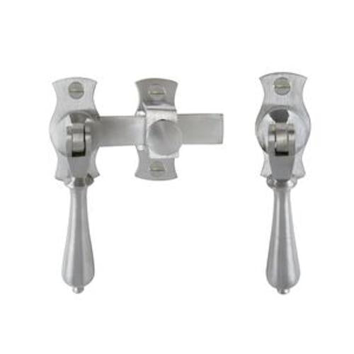 French Door Catch Teardrop Satin Chrome