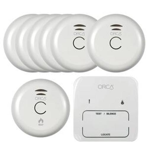 Wireless Smoke Alarm 10yr 3 Bedroom 8pk OM866P8-10RF