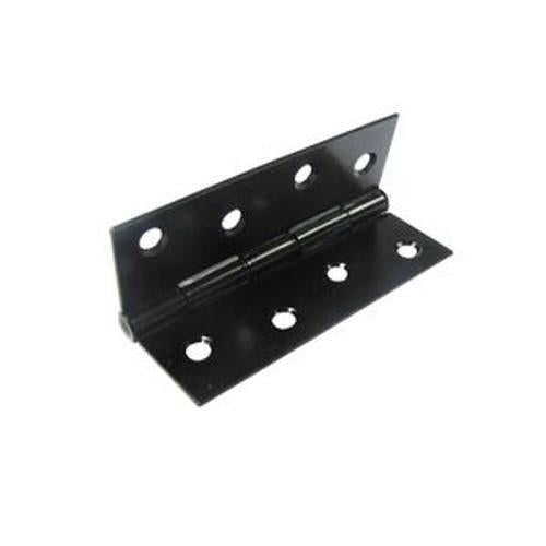 Narrow Butt Hinge 100mm Fixed Pin Black BH100-NFB