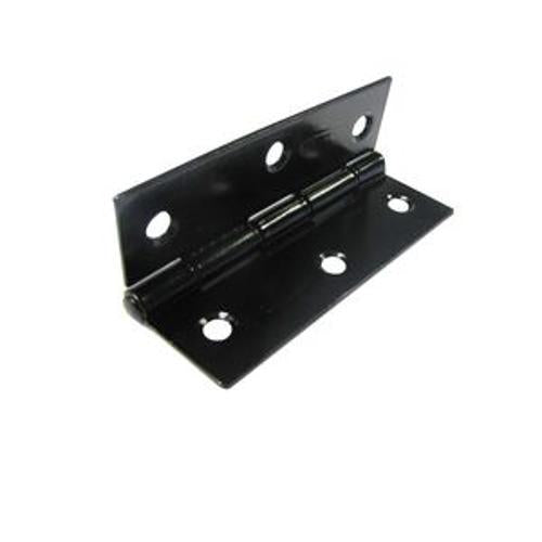 Narrow Butt Hinge 90mm Fixed Pin Black BH90-NFB