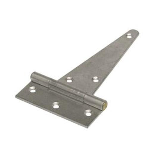 200mm Brass Pin Heavy T-Hinge Bright Zinc Plated