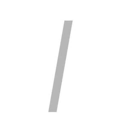 Letterbox Symbol / 80mm Silver Adhesive