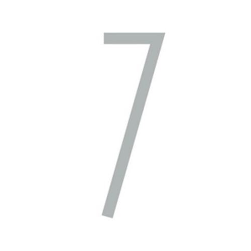 Letterbox Number 7 80mm Silver Adhesive