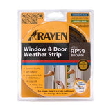 RP59 Weather Strip 9 x 4mm x 5m EPDM Rubber Brown 4982
