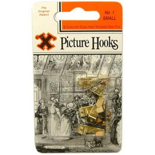 Picture Hooks Small 5 Piece Blister Pack No.1