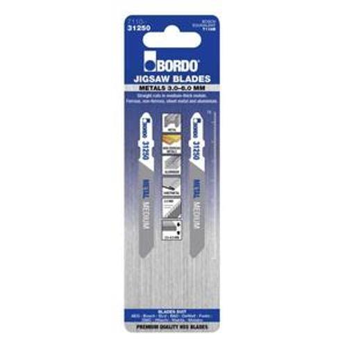 Jigsaw T-Shank HSS Med Metal Straight PK2