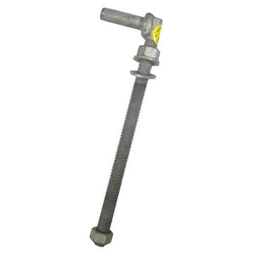 Gudgeon Std Thru Post 200 x 40mm Galvanised Short Pin G8505