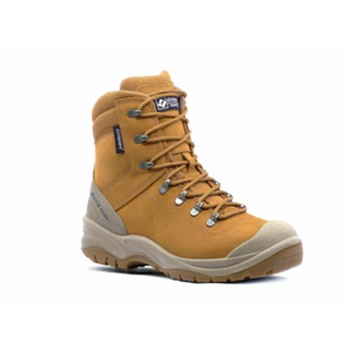Monza Zip Safety Boot Steel Toe And Midsole Sahara UK12