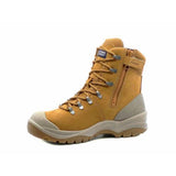 Monza Zip Safety Boot Steel Toe And Midsole Sahara UK12