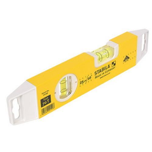 250mm Type 70 Spirit Torpedo Level 2 Vials Aluminium ST70-250