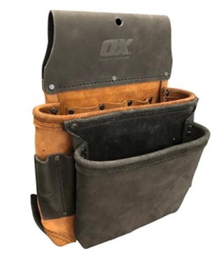 Pro Tradies Pouch Heavy Duty Leather 8 Pocket OX-P267701