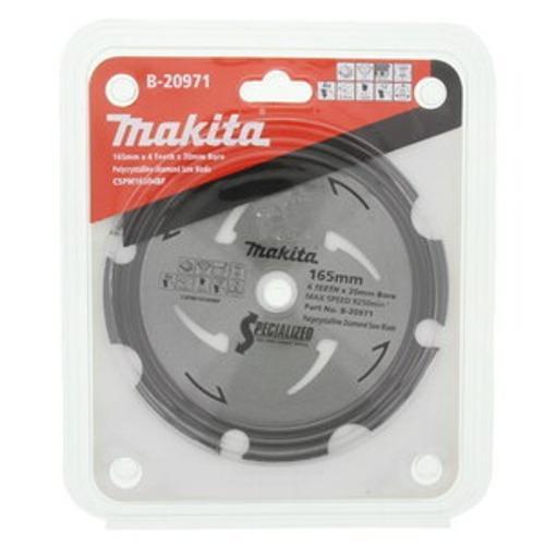 165mm x 20mm x 4T Polycrystalline Diamond Edge Saw Blade B-20971