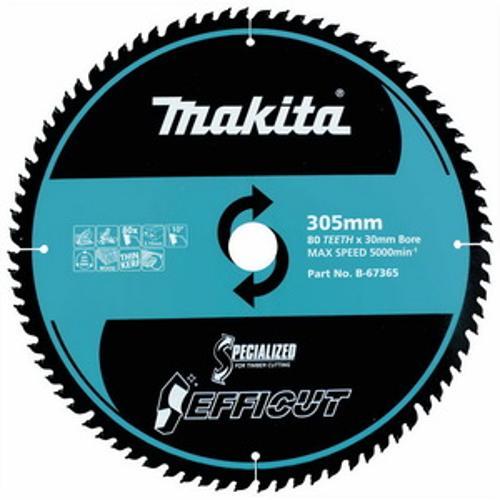 Efficut 305 x 30mm x 80T Wood Cutting Blade B-67365