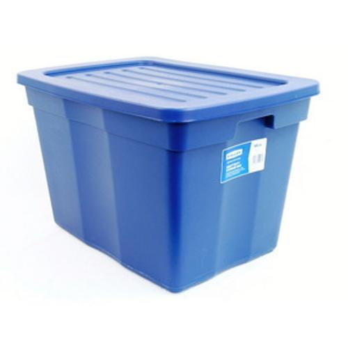 Heavy Duty Storage Box With Lid 79L Blue S0003