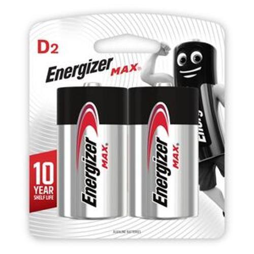 Max Alkaline Battery D 1.5V 2 Pack