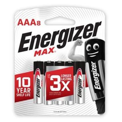 Max Alkaline Battery AAA 1.5V 8 Pack