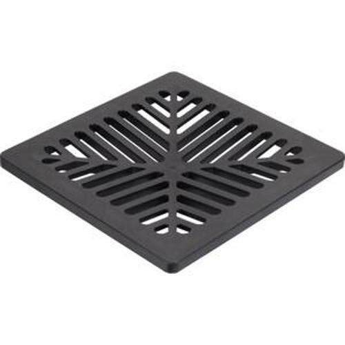 Connecto Trade Surface Water Drainage 250mm Square Plastic Black CTG250P