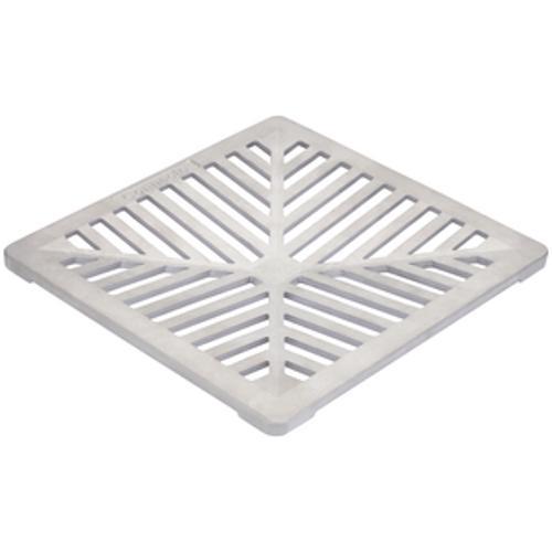 Trade Surface Water Drainage Grate 250mm Square Aluminium