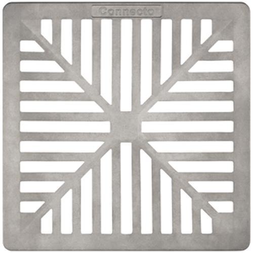 Trade Surface Water Drainage Grate 250mm Square Aluminium
