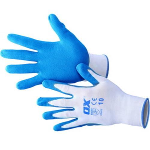 Polyester Lined Nitrile Gloves S9 5 Pack OX-S484609