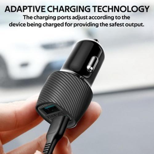 Voltrip Car Charger 3.4A Dual USB Port Black