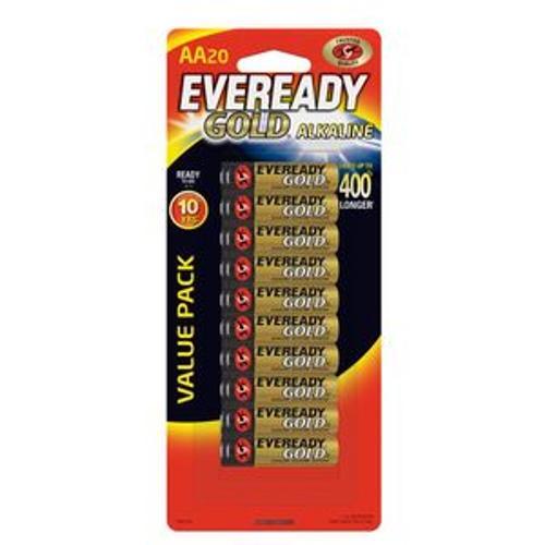 Gold Alkaline Battery AA 1.5V 20 Pack