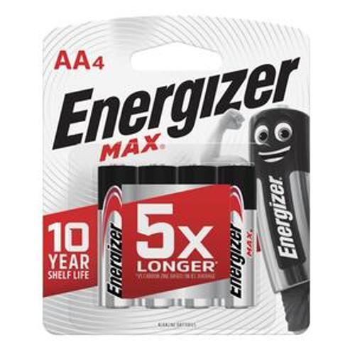Max Alkaline Battery AA 1.5V 4 Pack