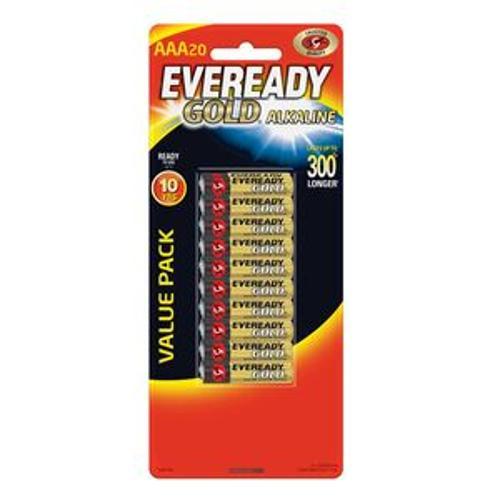 Gold Alkaline Battery AAA 1.5V 20 Pack