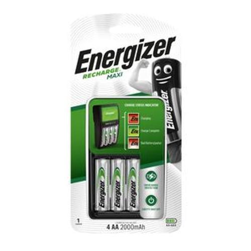 Recharge Battery Charger Maxi Charger With 4 AA Batteries