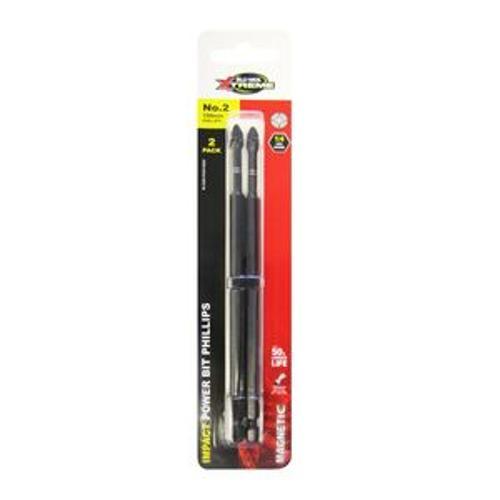 Xtreme Impact Power Bit Phillips No.2 x 150mm 2 Pack BLX265-PH2X150S2
