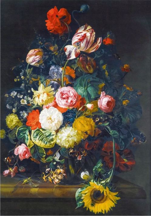 Puzzle - Piatnik - Ruysch, Still Life with Flowers, 1000ocs