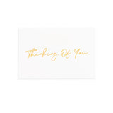 Gold Foil Card & Envelope Thinking of You Pack25