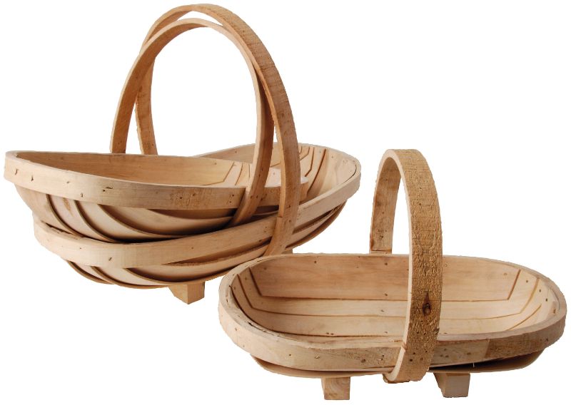 Dried Flower Wooden Trug (Set of 3)