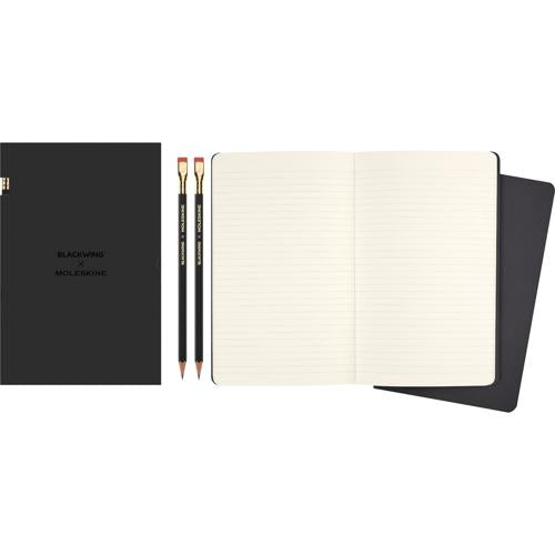 Moleskine LE Blackwing x MSK Set 2 Firm Pencils + 2 Ruled Cahier (L)